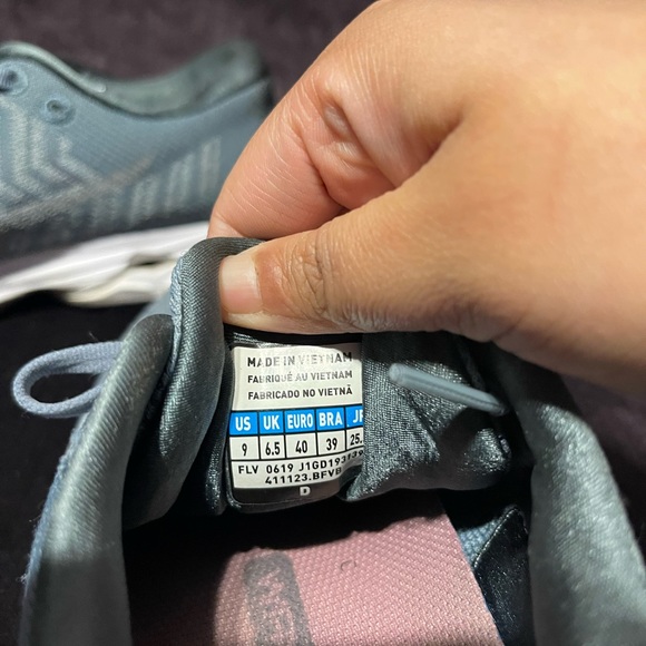 Mizuno Women Wave Rider Waveknit 3 411123 BFVB Gray Running Shoes Sneakers Sz 9 - Picture 5 of 7